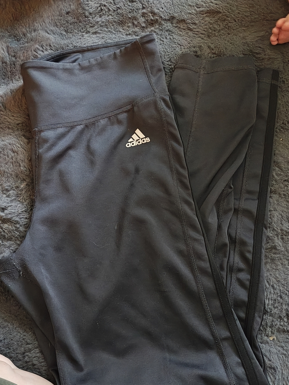 adidas Black High-Waist Performance Leggings
